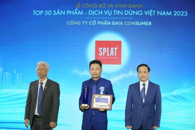 Thương hiệu chăm sóc răng miệng thảo mộc SPLAT đạt giải thưởng Tin Dùng Việt Nam 2023