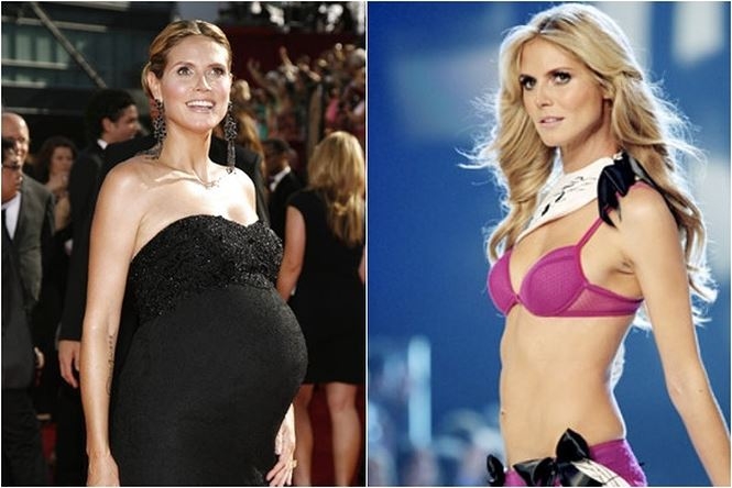 Xuất thân người mẫu, lấy lại vóc dáng sau sinh với Heidi Klum rất quan trọng.