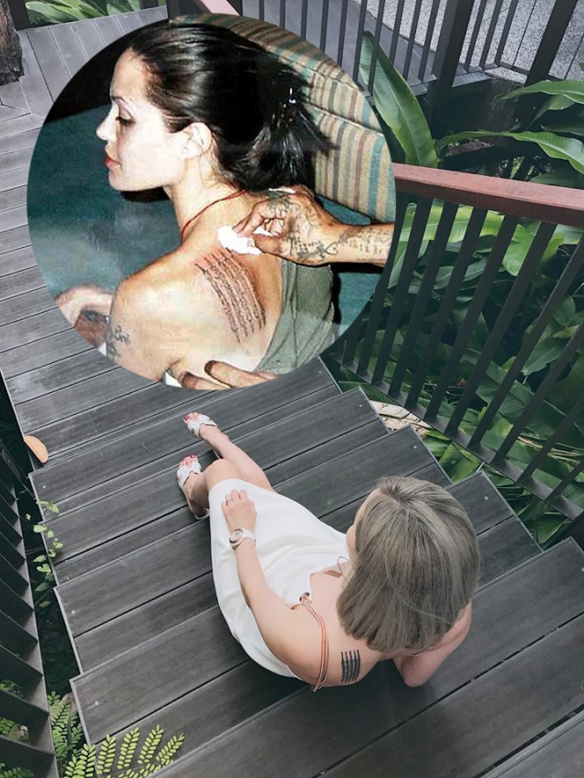 Em gái Quang Vinh sở hữu hình xăm giống Angelina Jolie